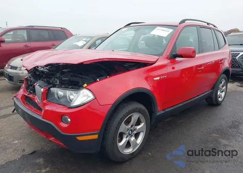 2007 BMW X3 3.0Si from USA, damaged, VIN WBXPC93427WF23557